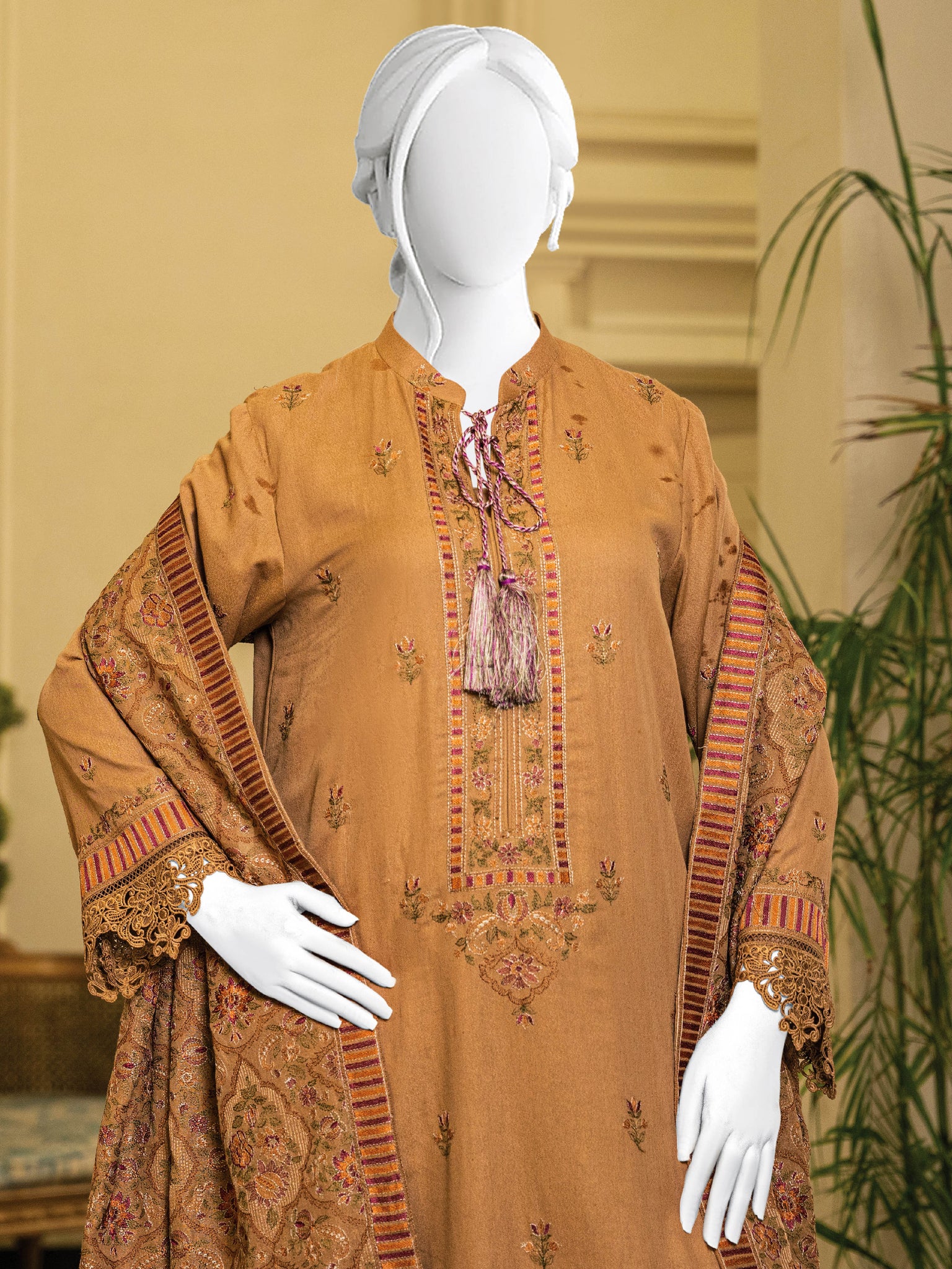 Embroidered Karandi