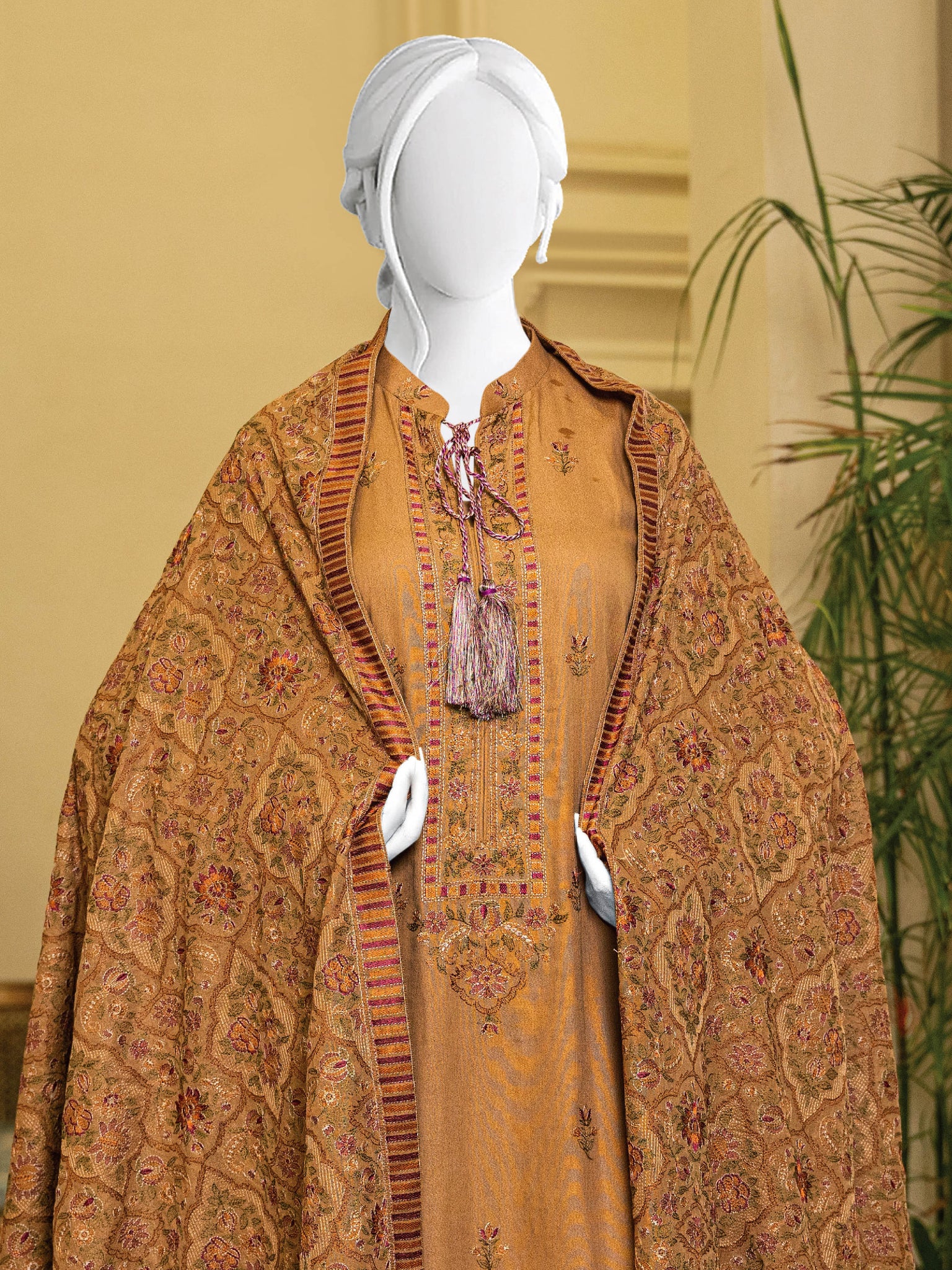 Embroidered Karandi