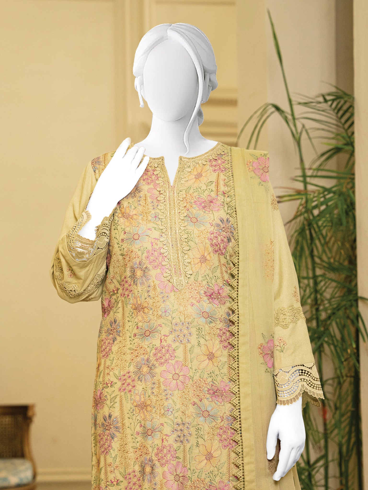 Embroidered Karandi