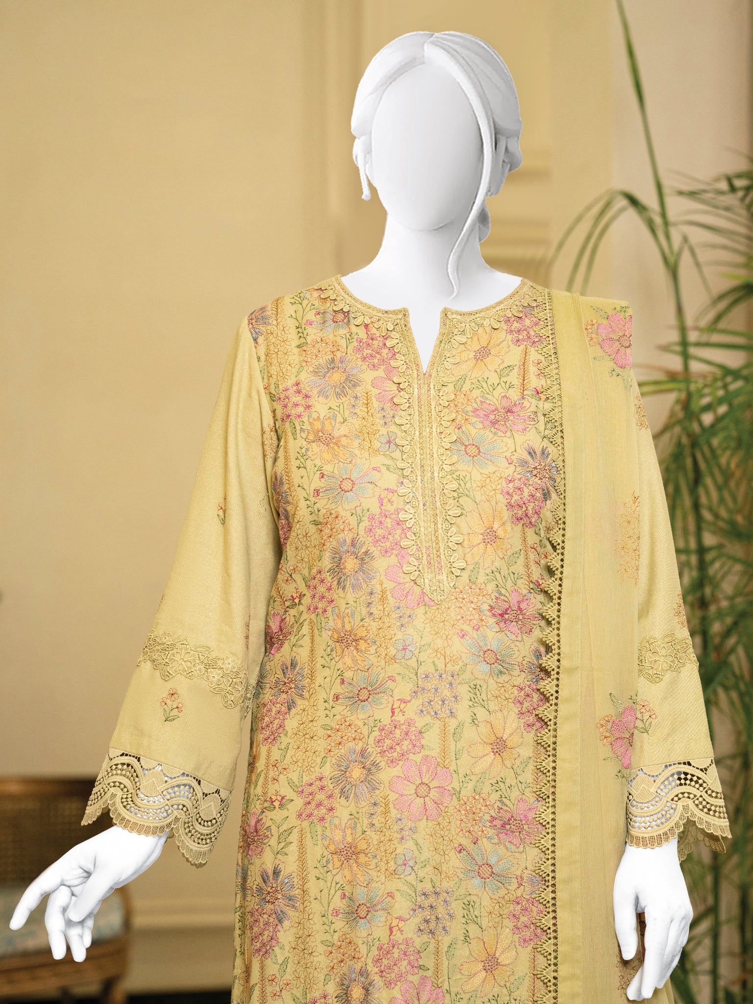 Embroidered Karandi