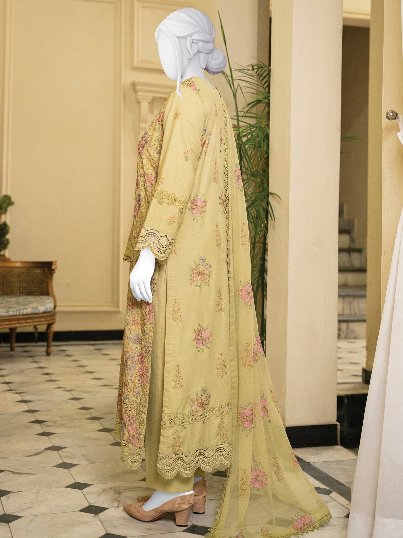 Embroidered Karandi