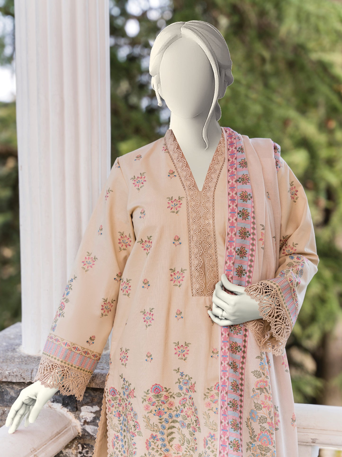 Embroidered Khaddar