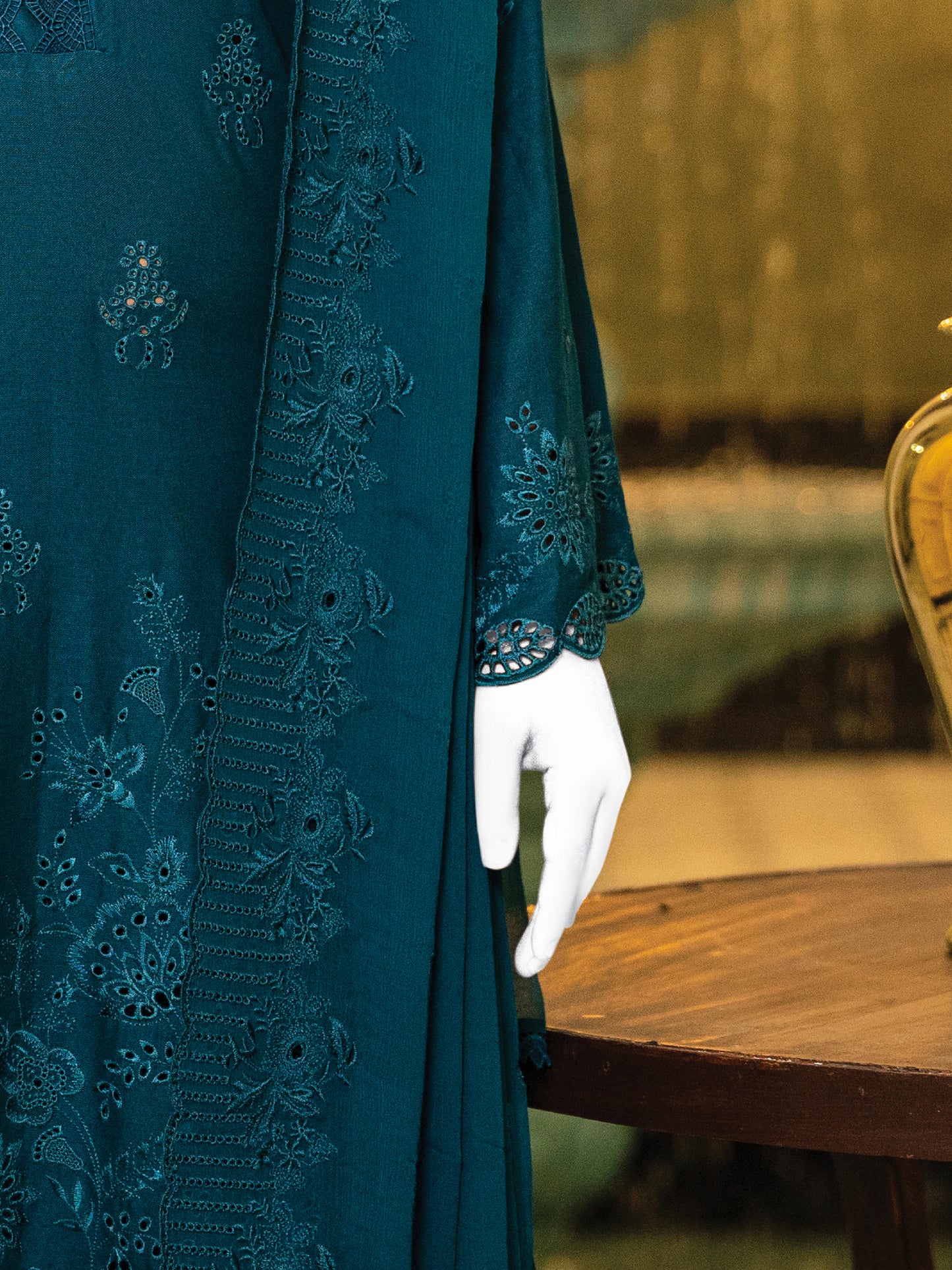 Schiffli Embroidered Khaddar