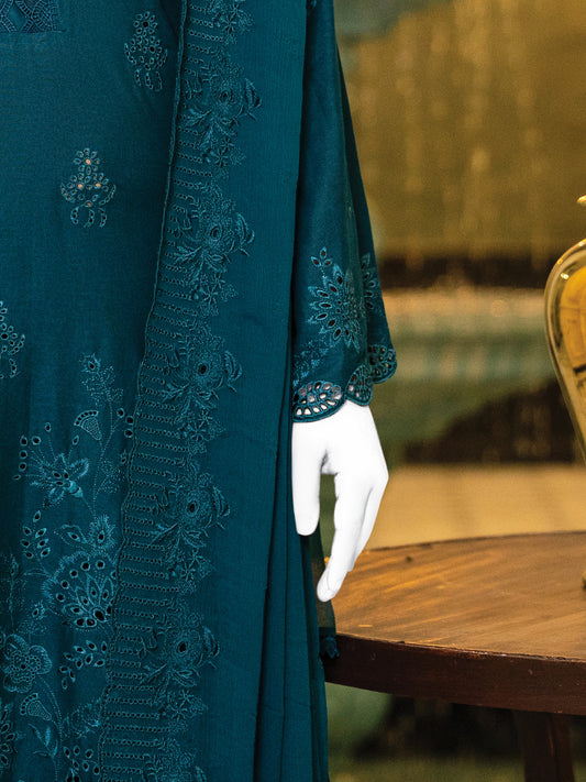 Schiffli Embroidered Khaddar