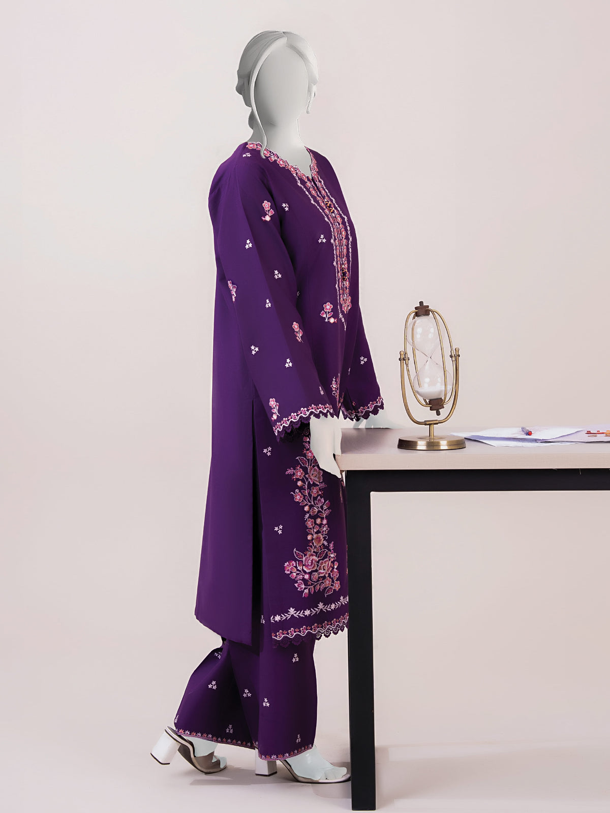 Embroidered Khaddar | Stitched