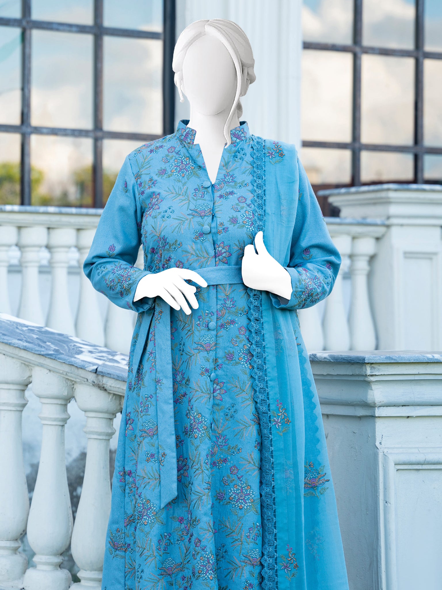 Embroidered Karandi