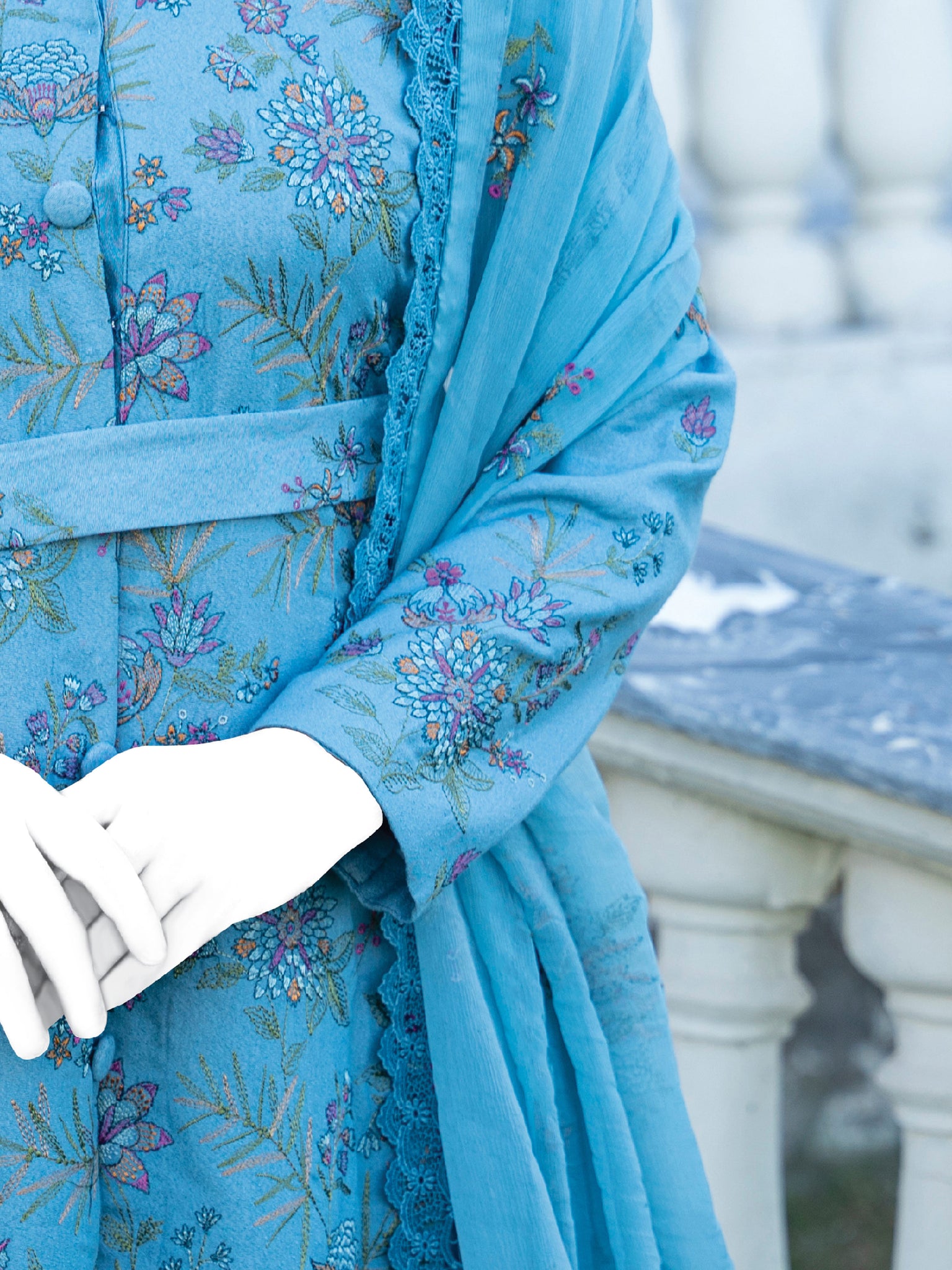 Embroidered Karandi