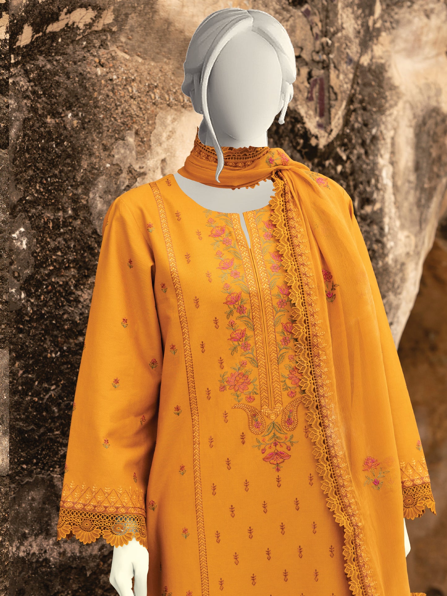 Embroidered Khaddar