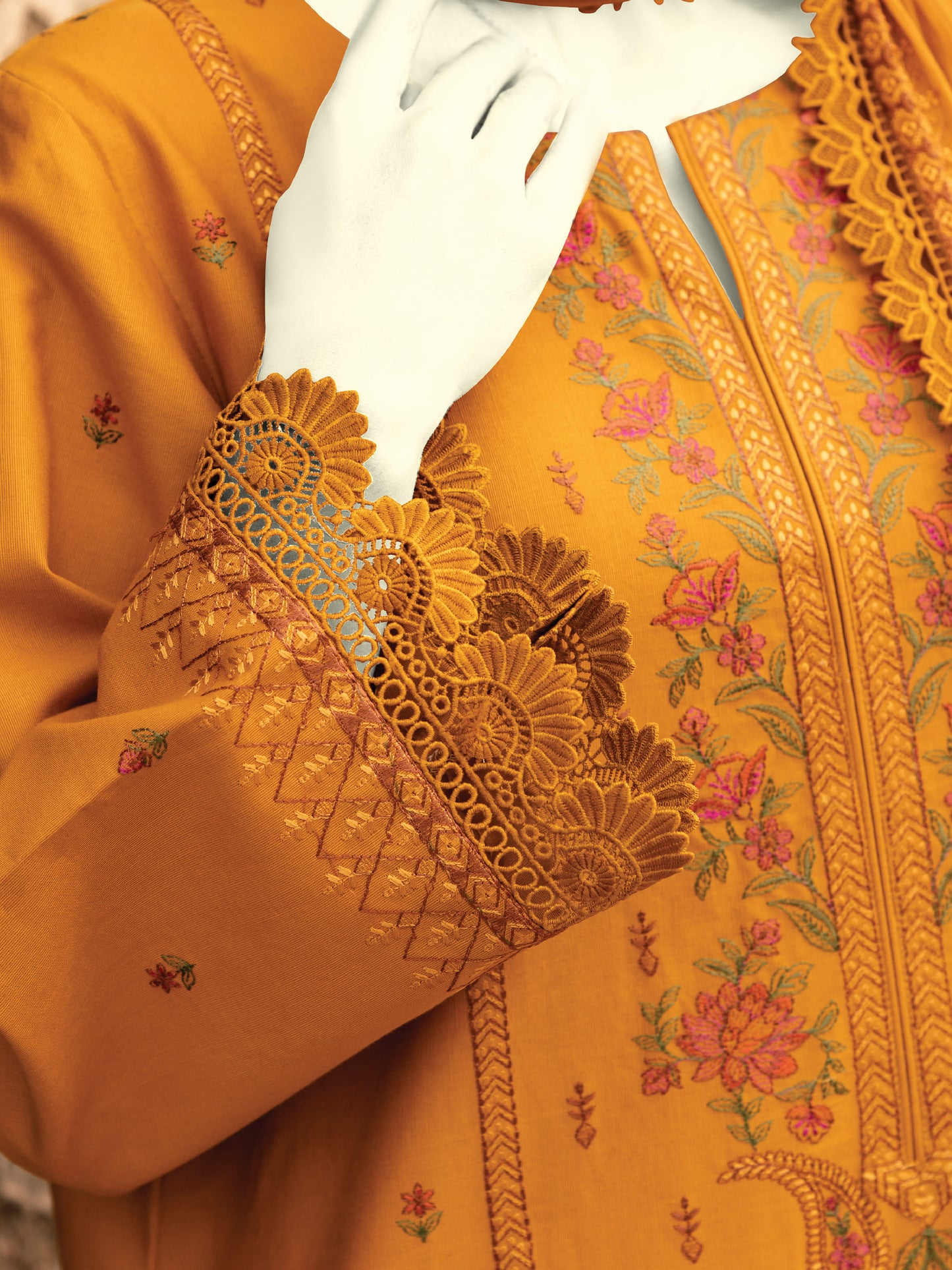 Embroidered Khaddar