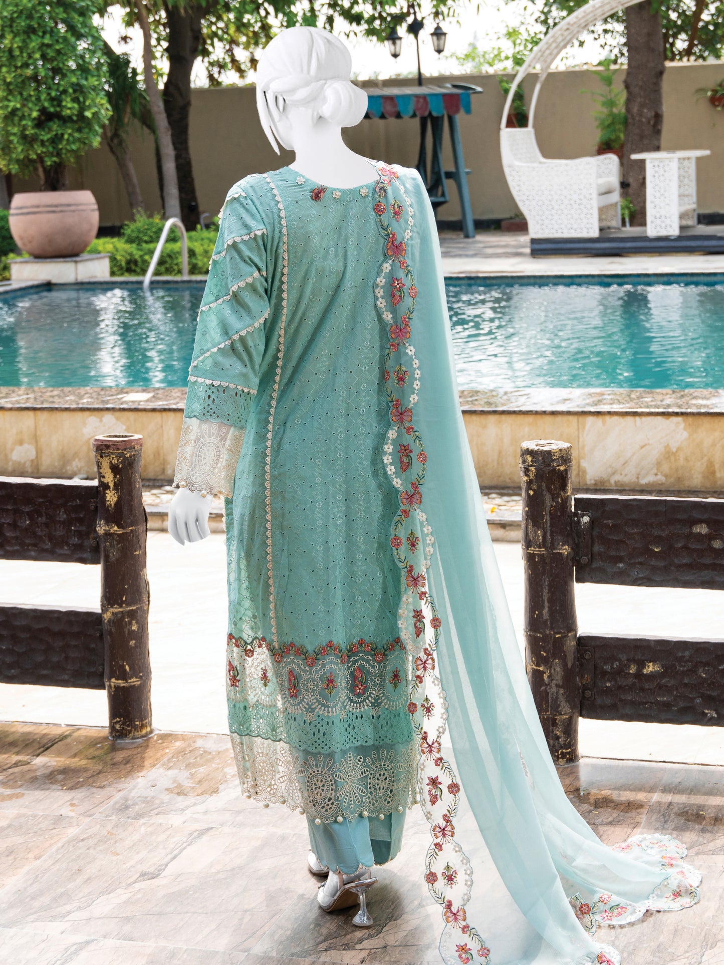 Embroidered Lawn Stitched 3-Pc