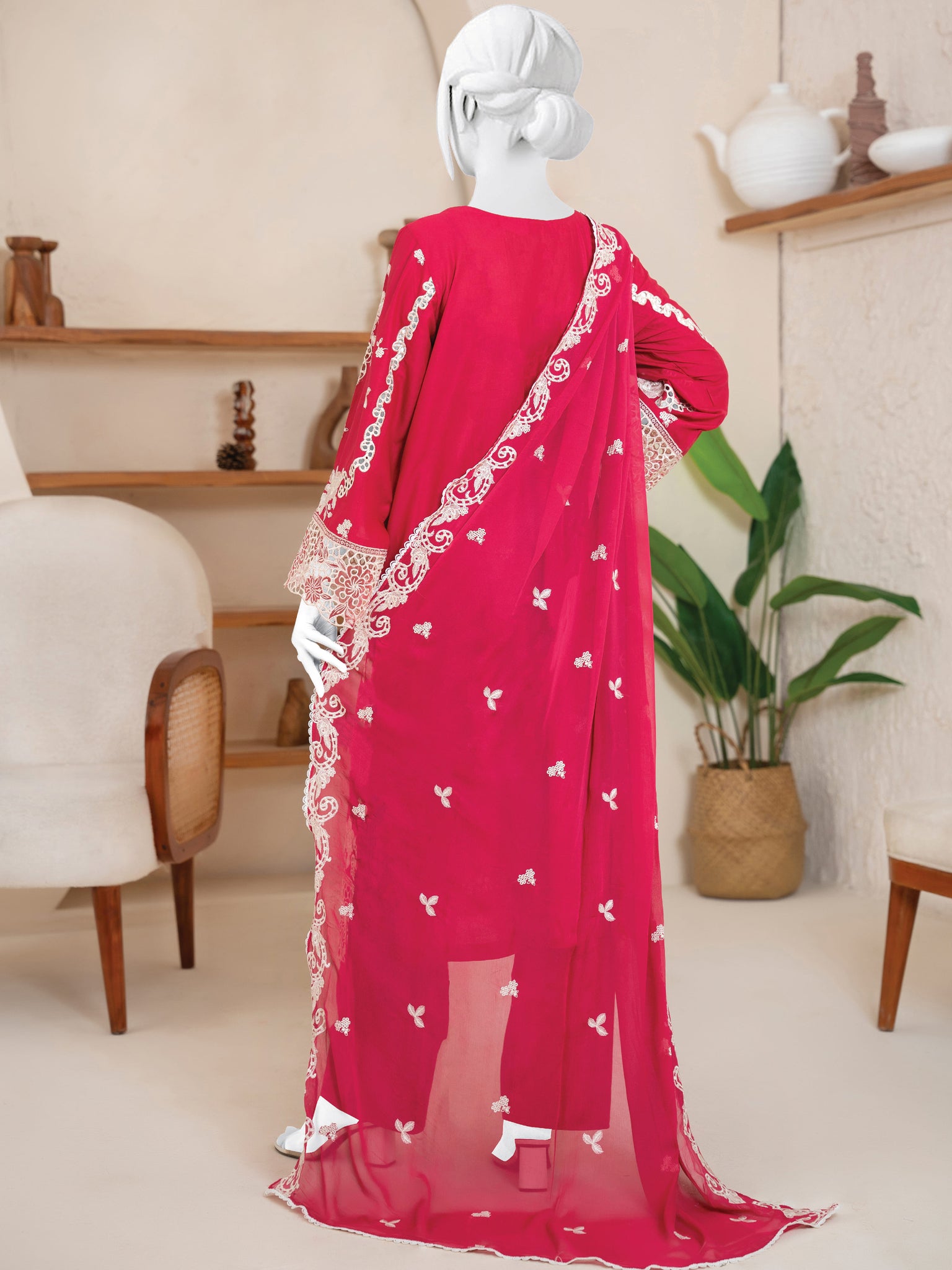 Embroidered Lawn Stitched 3-Pc