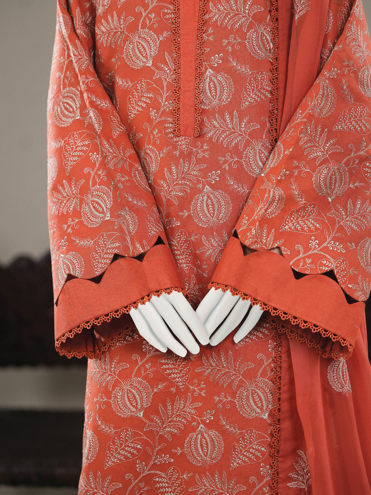 Embroidered Karandi