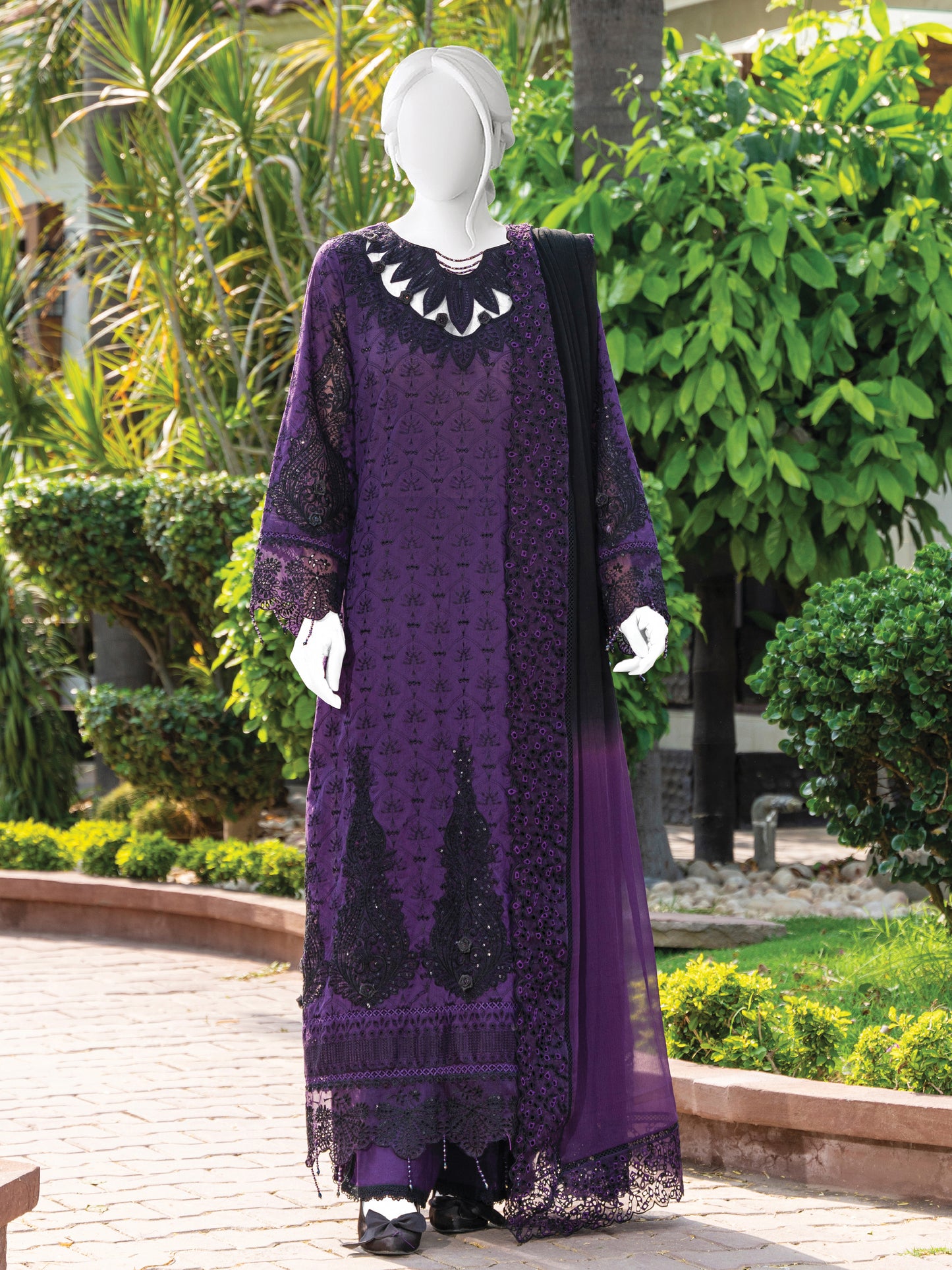 Embroidered Lawn Stitched 3-Pc