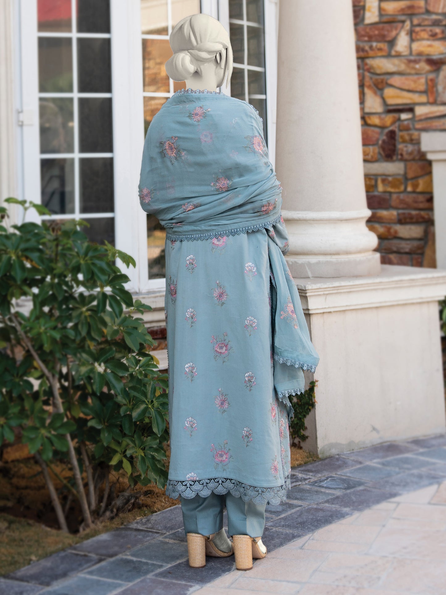 Embroidered Swiss Lawn