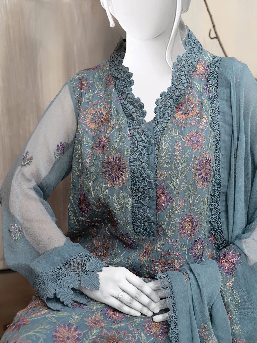 Embroidered Chiffon