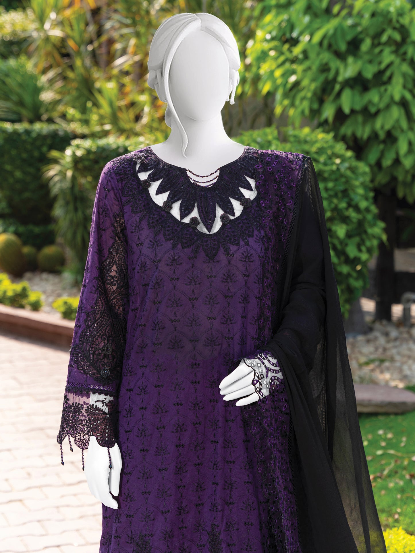 Embroidered Lawn Stitched 3-Pc