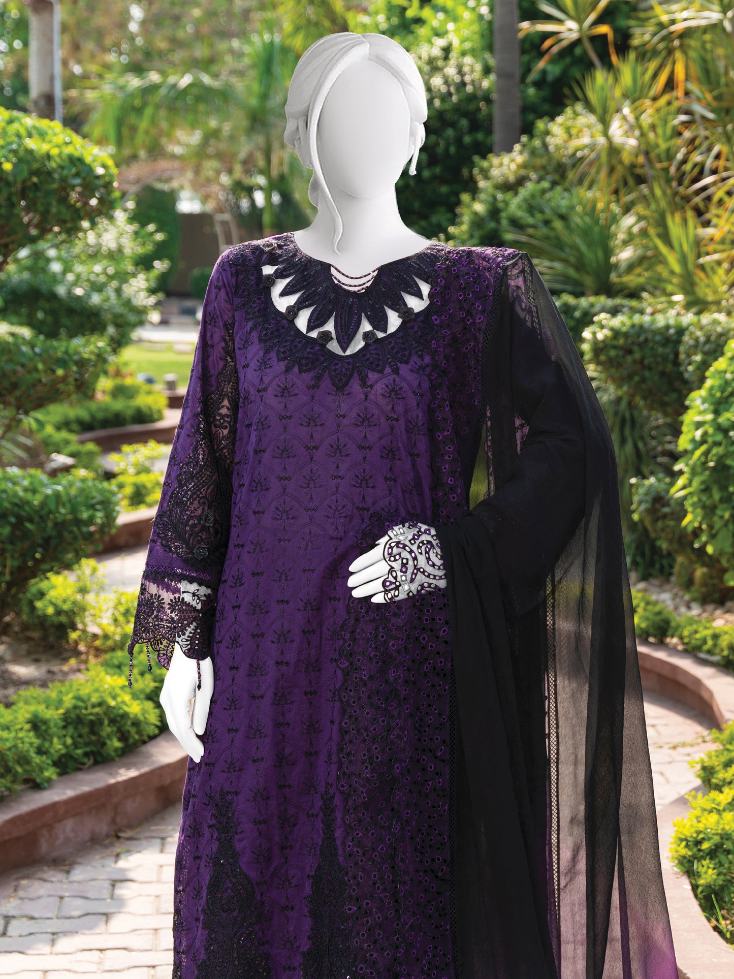 Embroidered Lawn Stitched 3-Pc