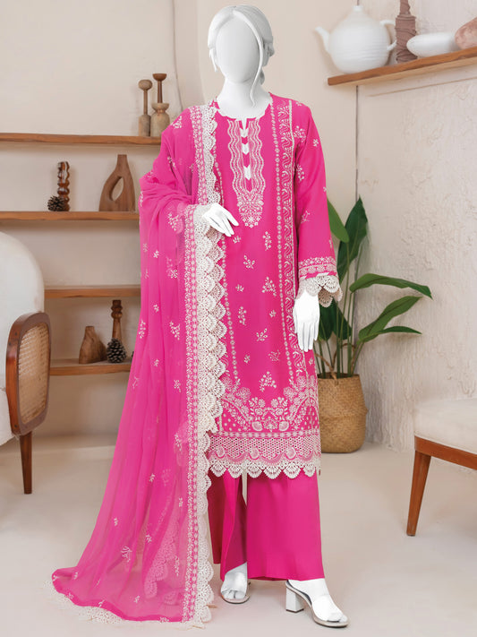 Embroidered Lawn Stitched 3-Pc