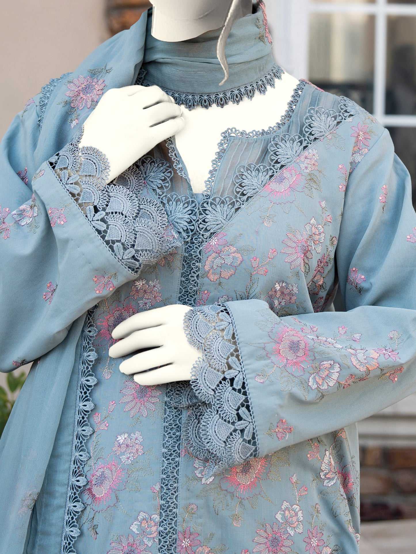 Embroidered Swiss Lawn
