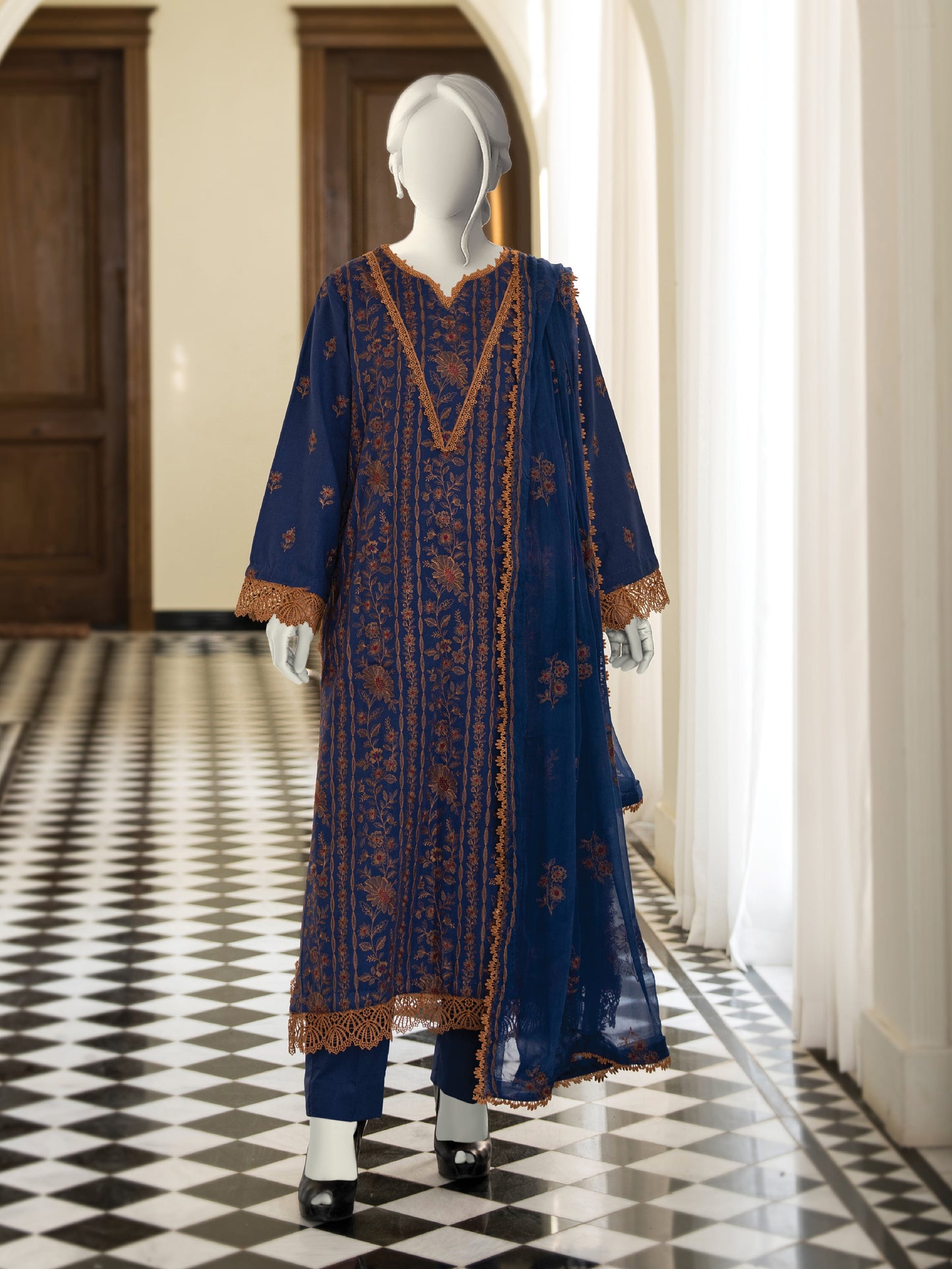 Embroidered Swiss Lawn