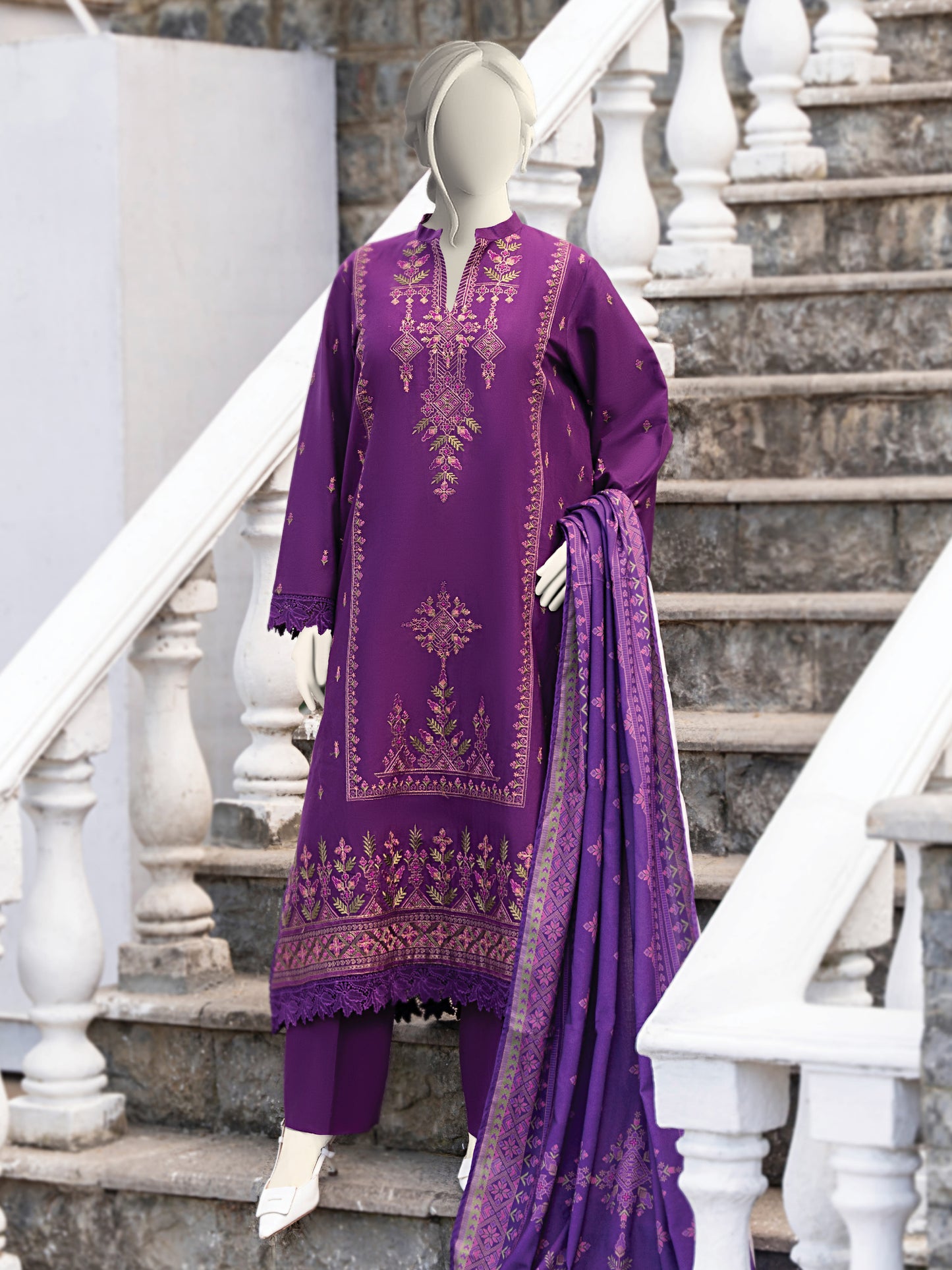 Embroidered Khaddar