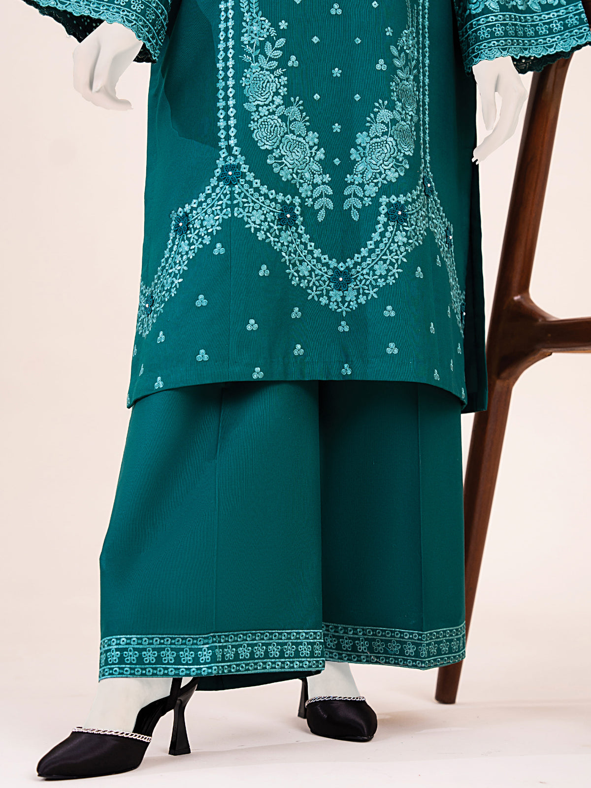 Embroidered Khaddar | Stitched