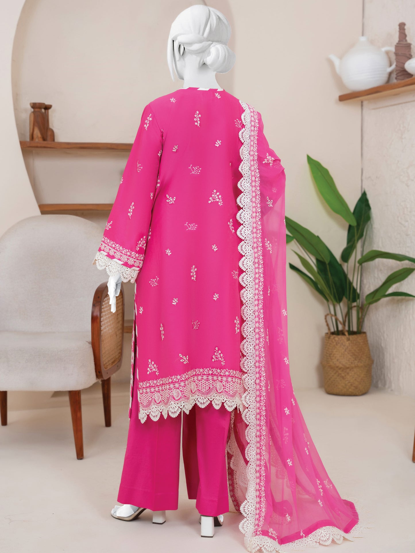 Embroidered Lawn Stitched 3-Pc