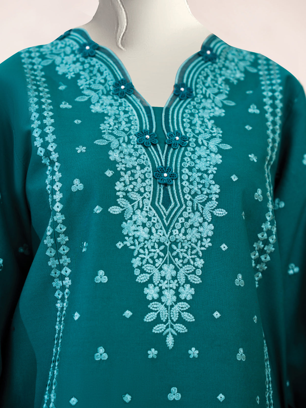 Embroidered Khaddar | Stitched