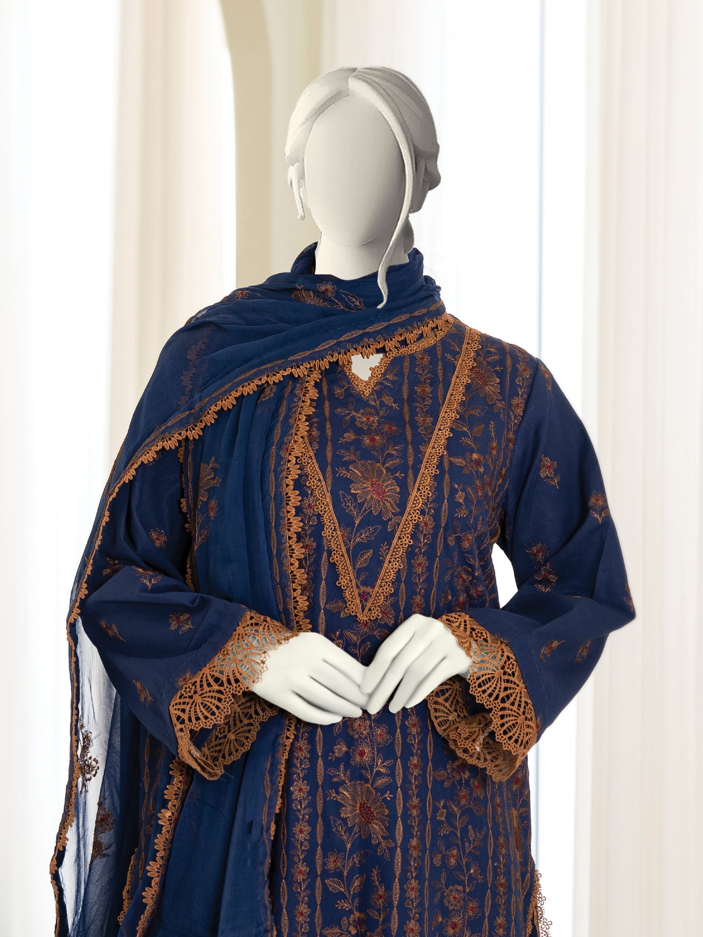 Embroidered Swiss Lawn