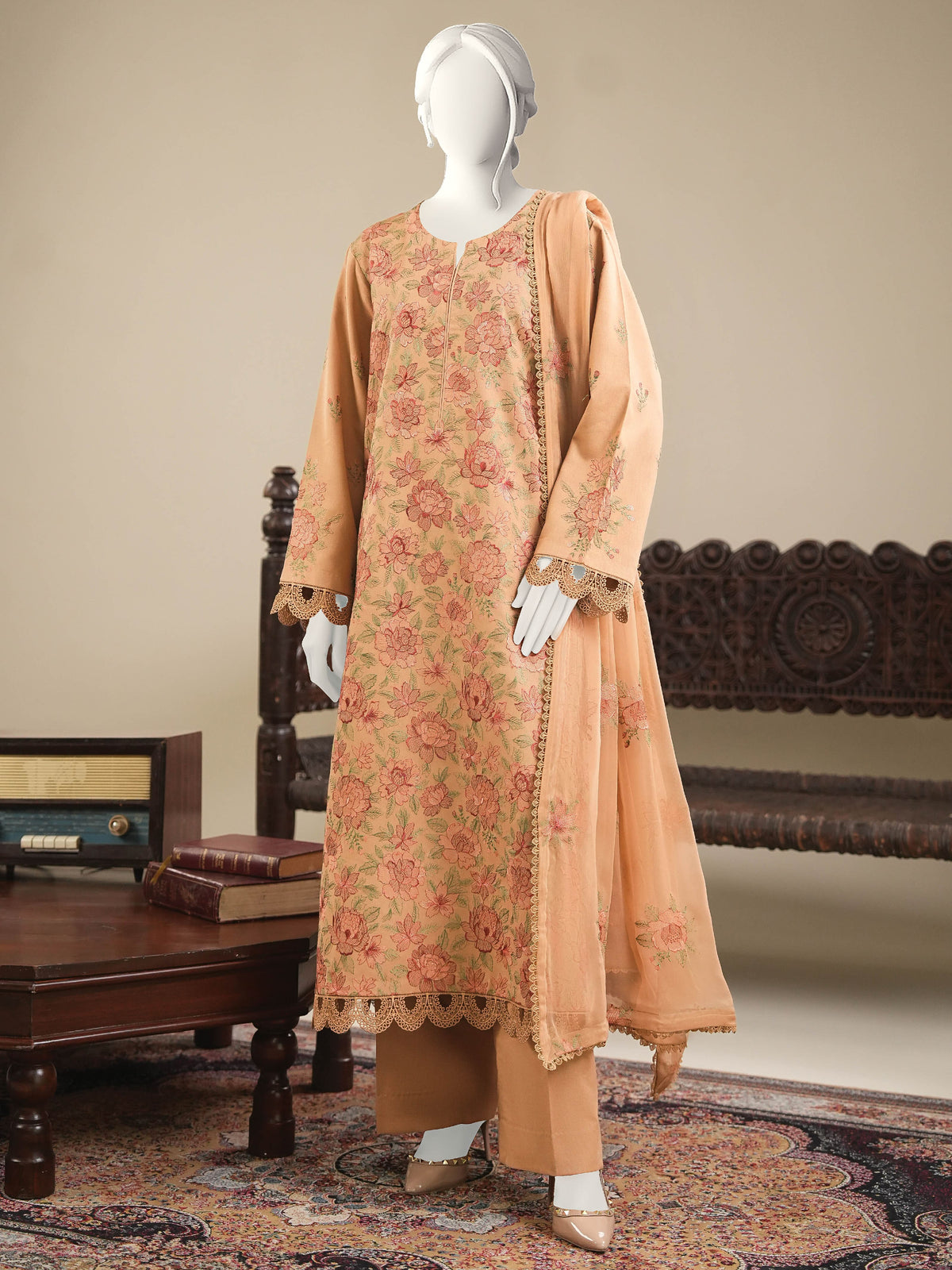 Embroidered Karandi