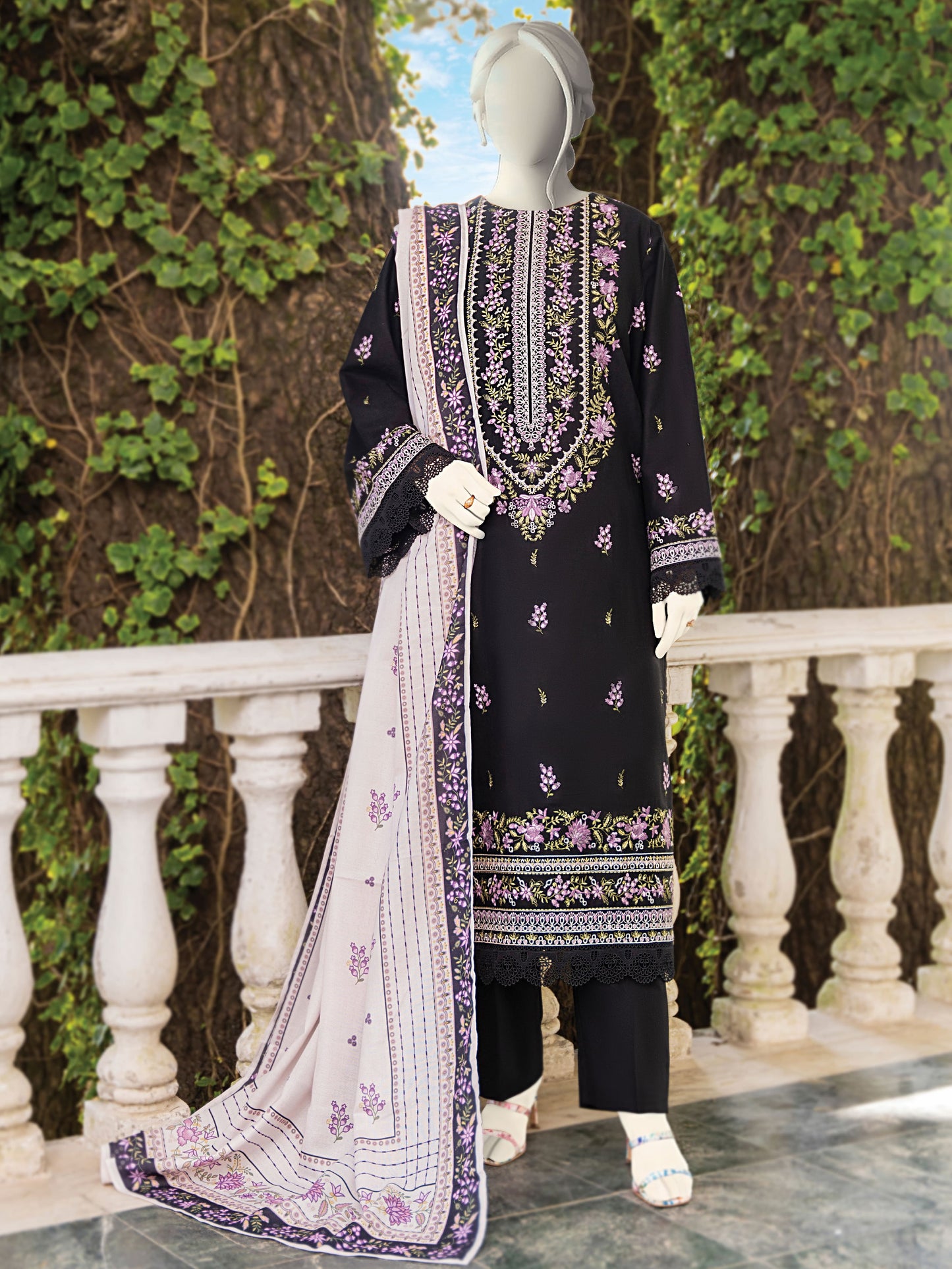 Embroidered Khaddar