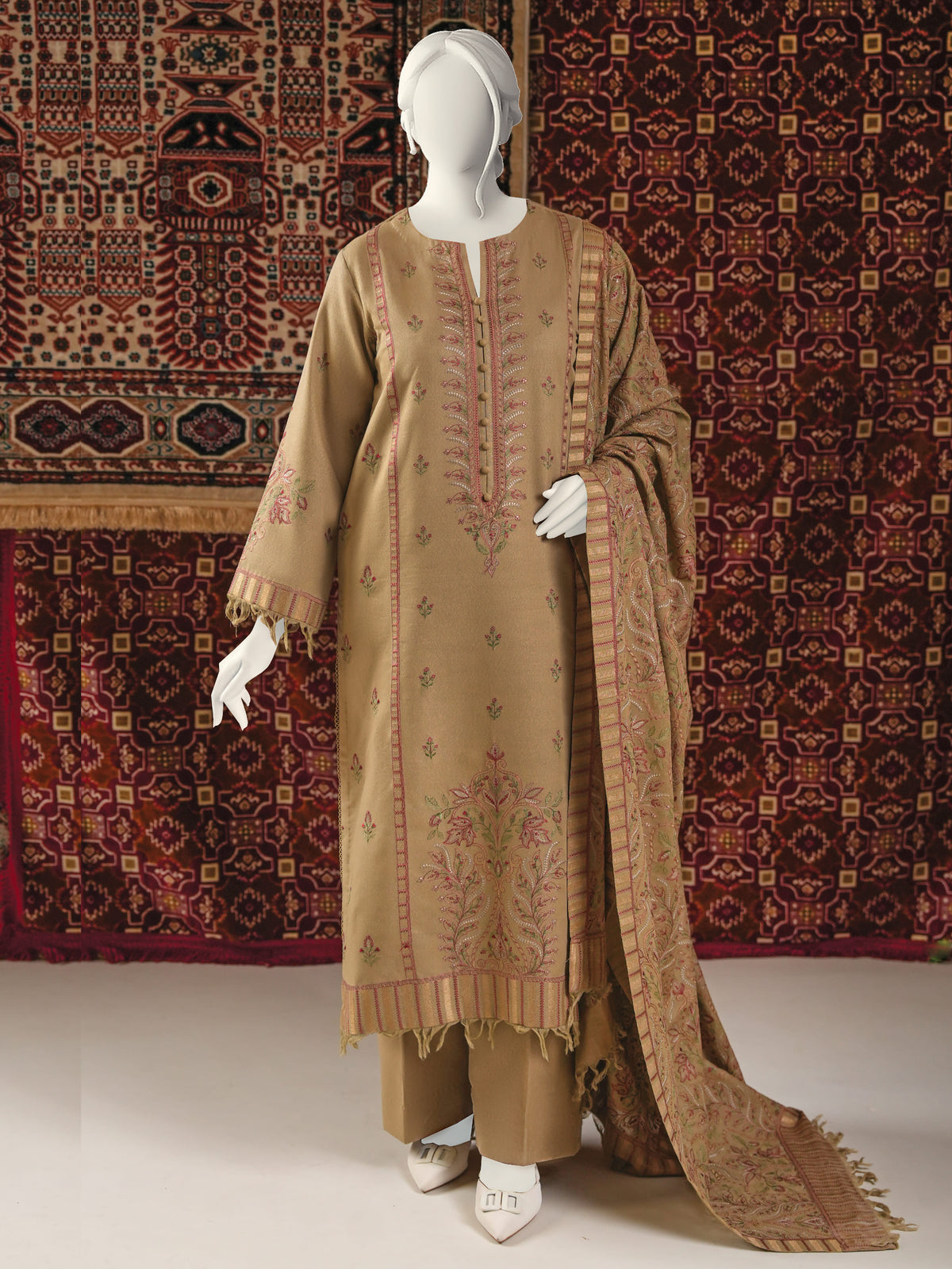 Embroidered Karandi