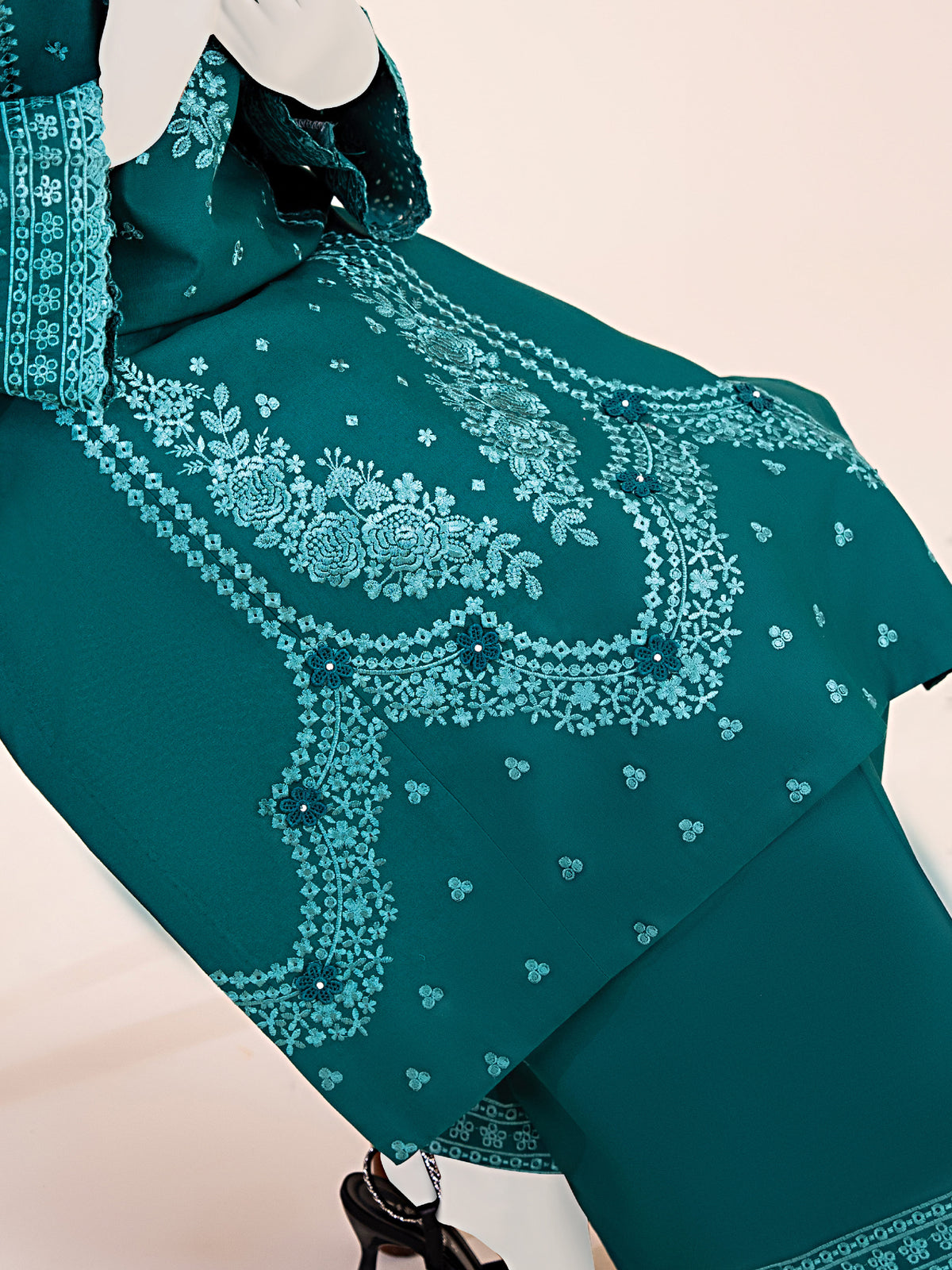 Embroidered Khaddar | Stitched