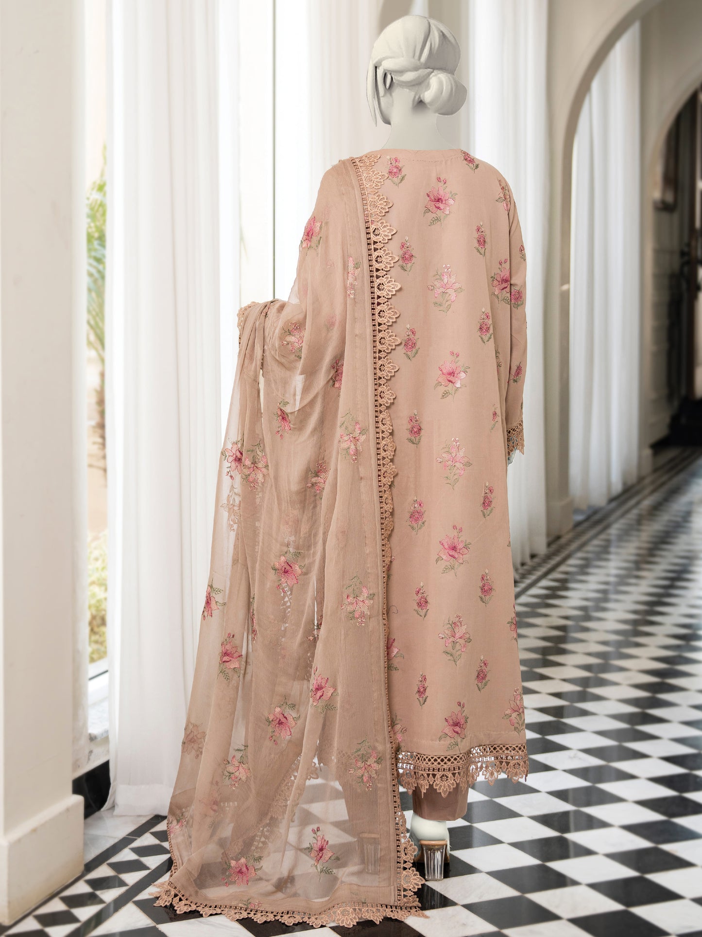 Embroidered Swiss Lawn