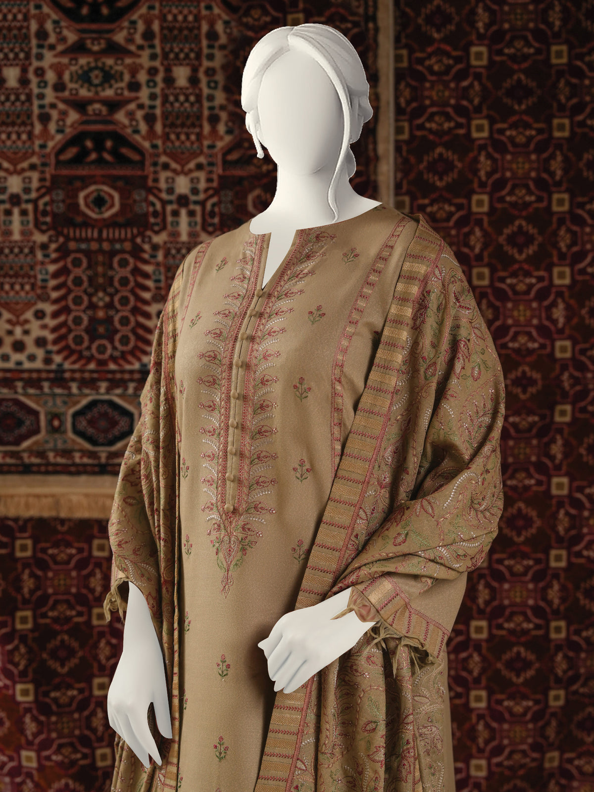 Embroidered Karandi