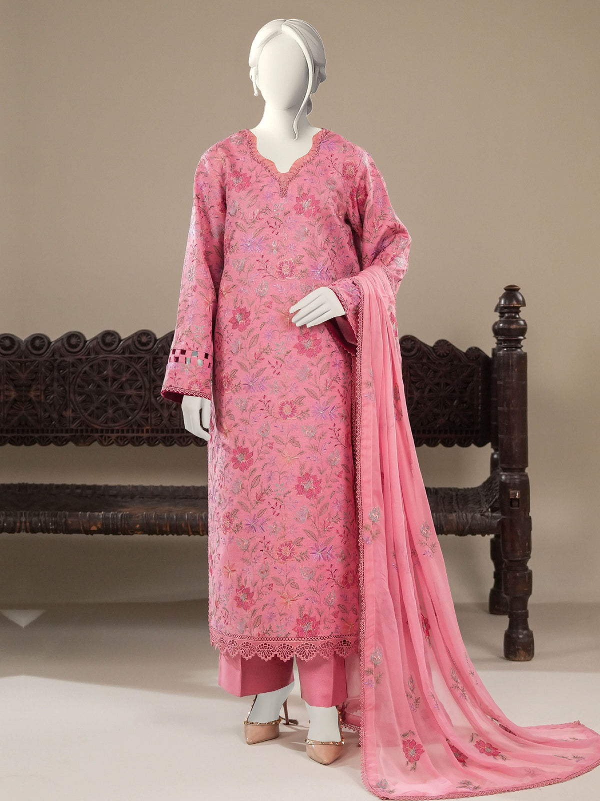 Embroidered Karandi