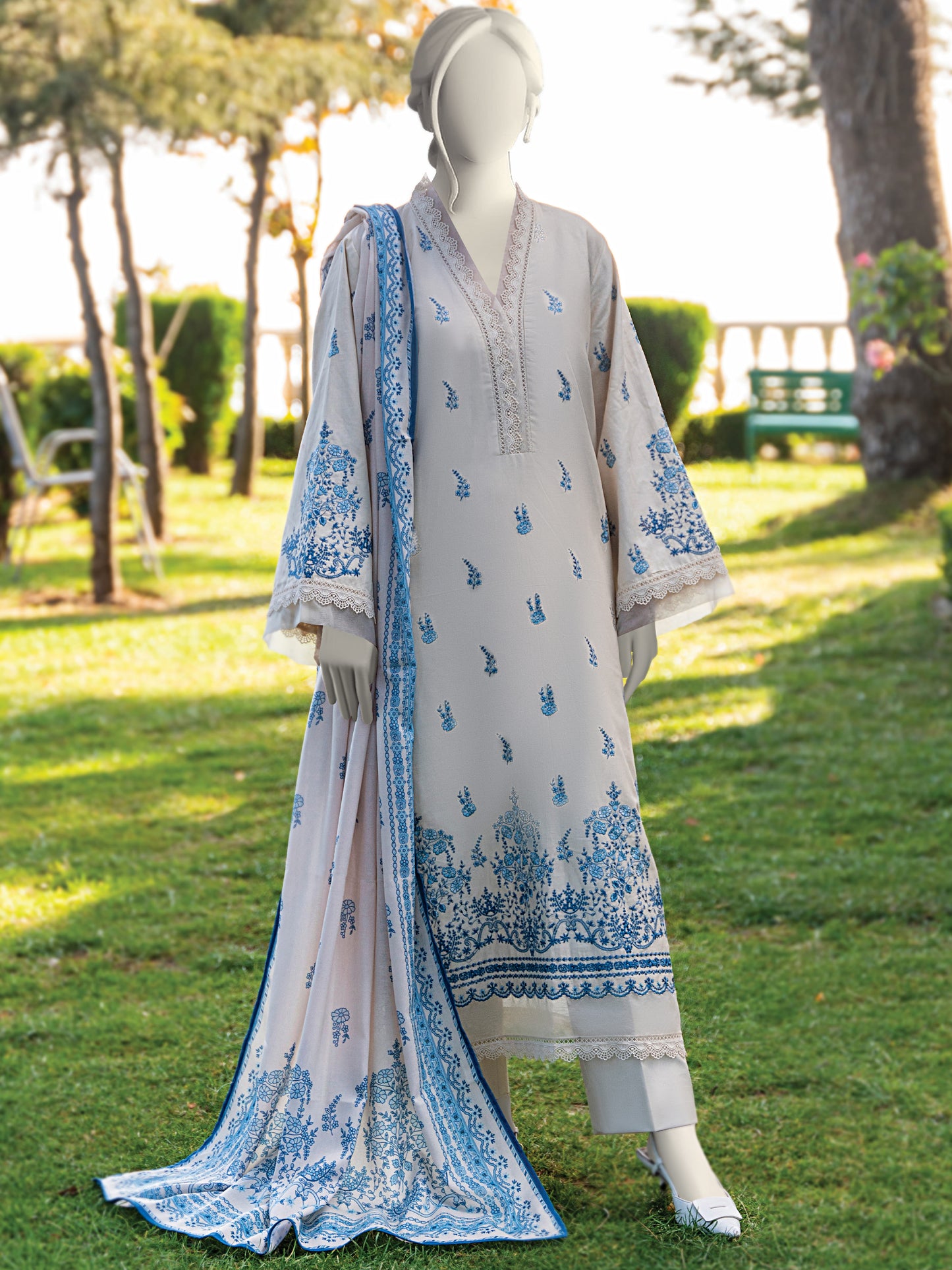 Embroidered Khaddar