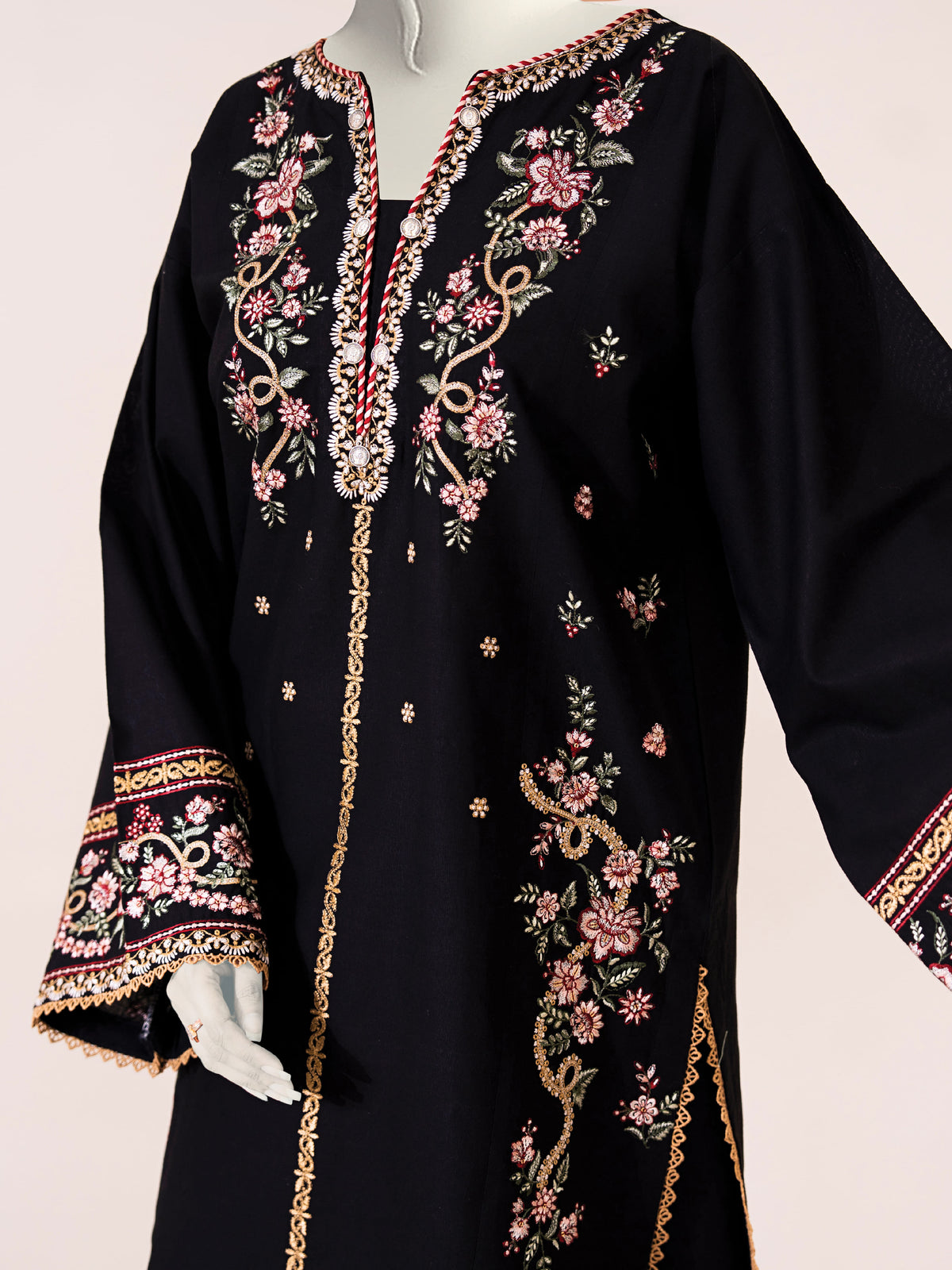Embroidered Khaddar | Stitched