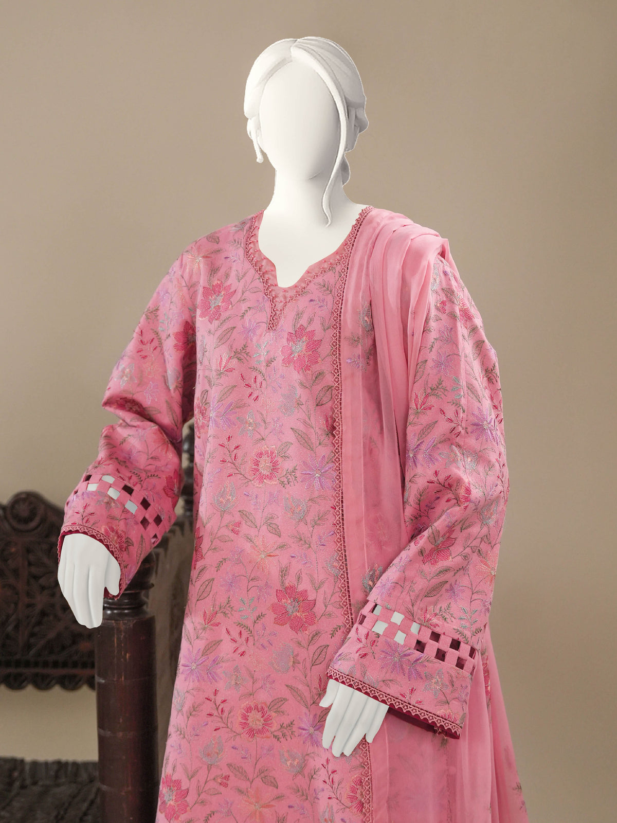 Embroidered Karandi