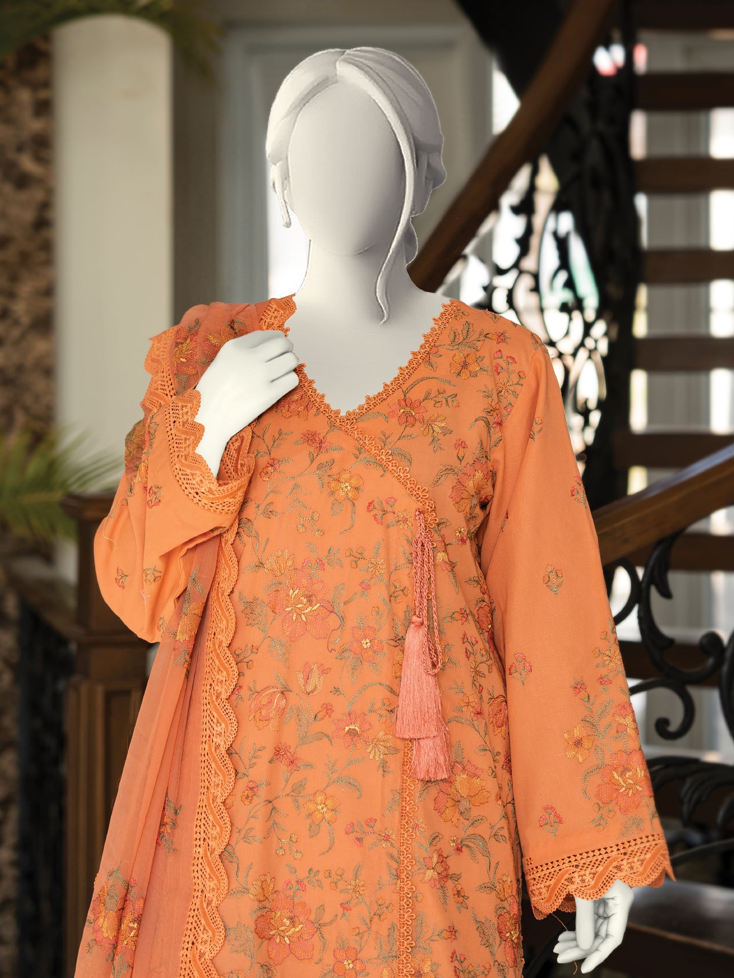 Embroidered Swiss Lawn