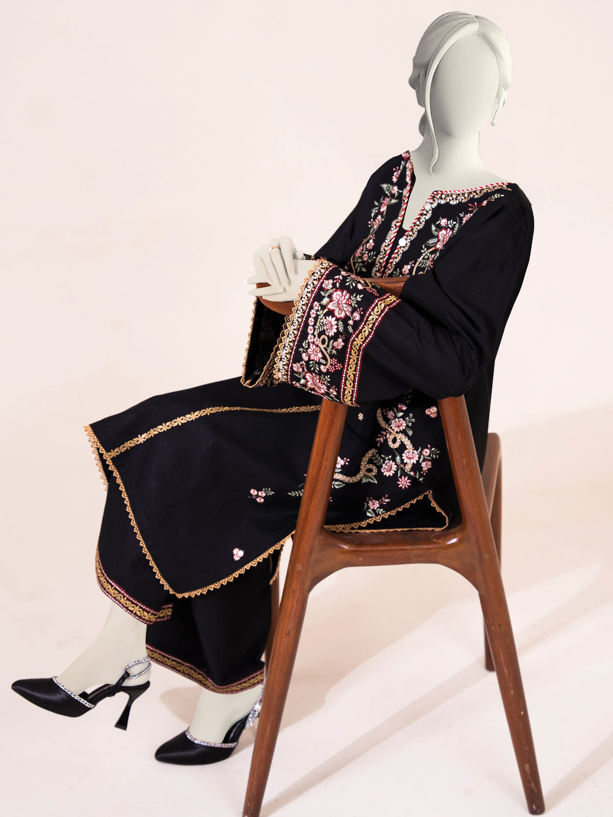 Embroidered Khaddar | Stitched