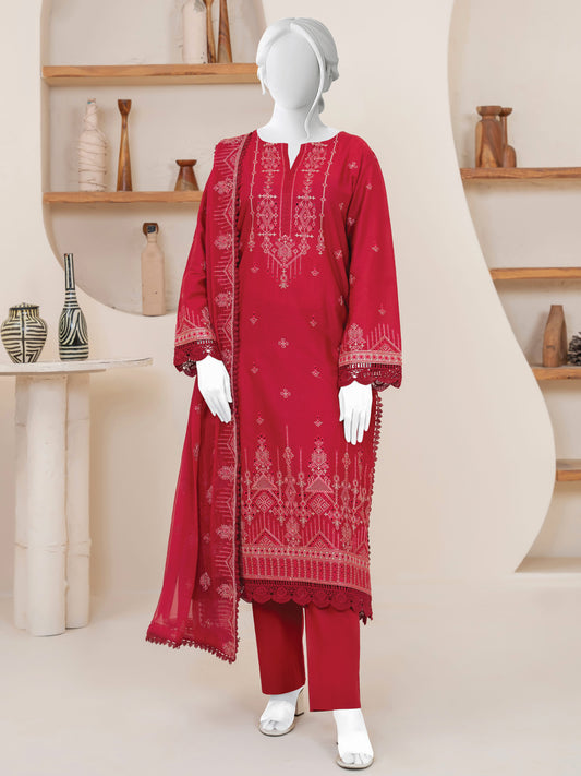 Embroidered Lawn Stitched 3-Pc