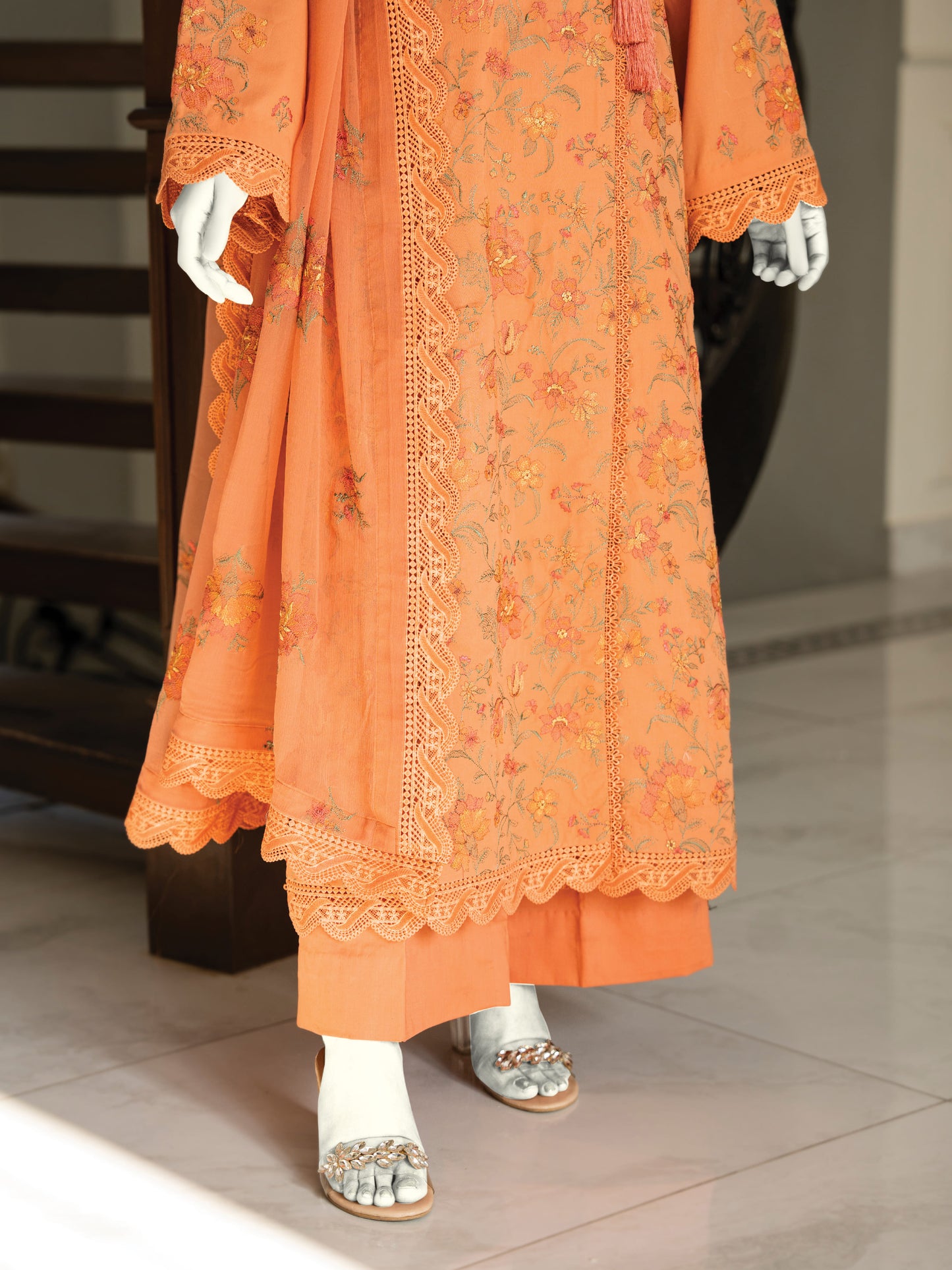 Embroidered Swiss Lawn