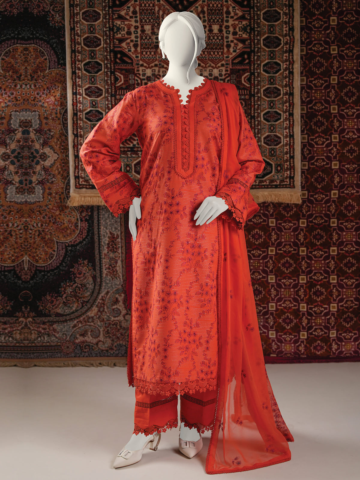 Embroidered Karandi