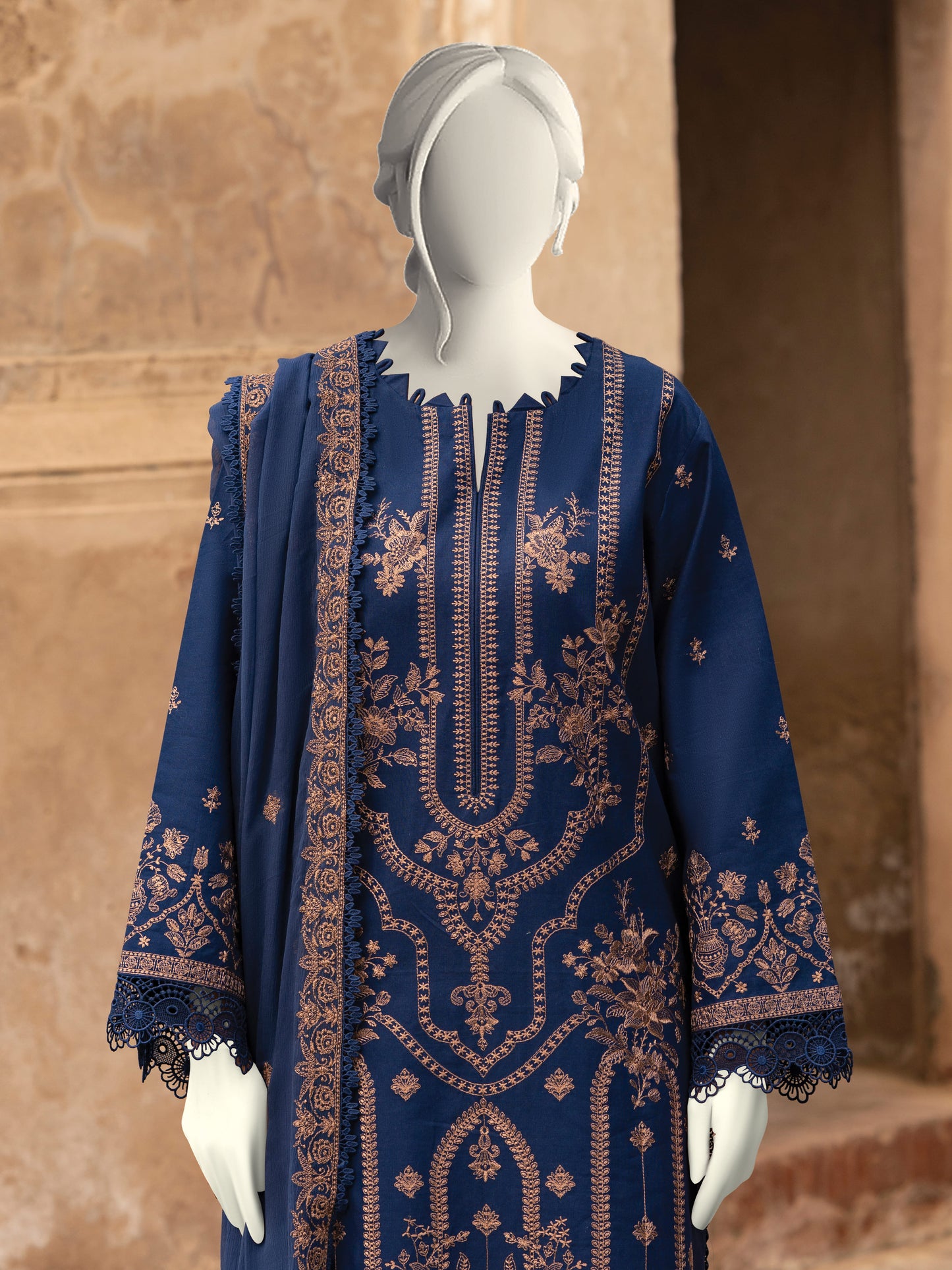 Embroidered Khaddar