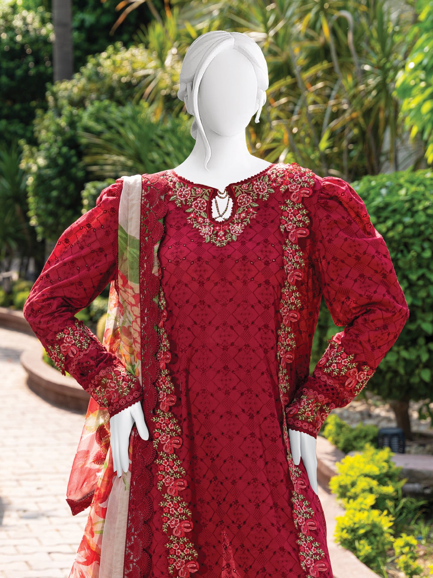Embroidered Lawn Stitched 3-Pc