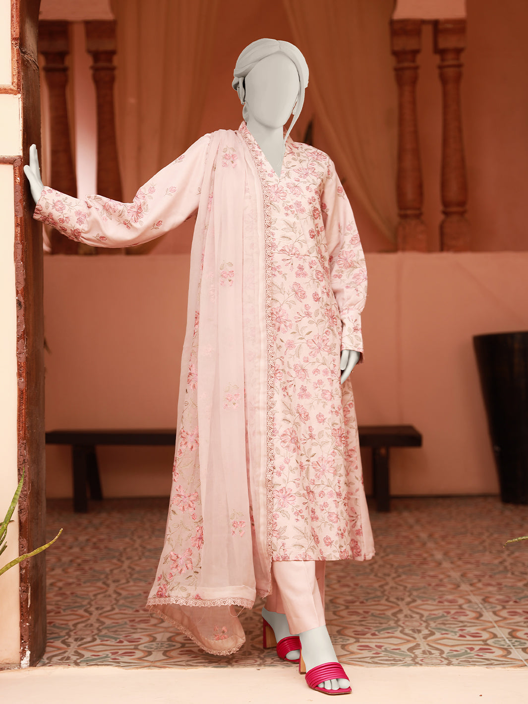 Embroidered Karandi