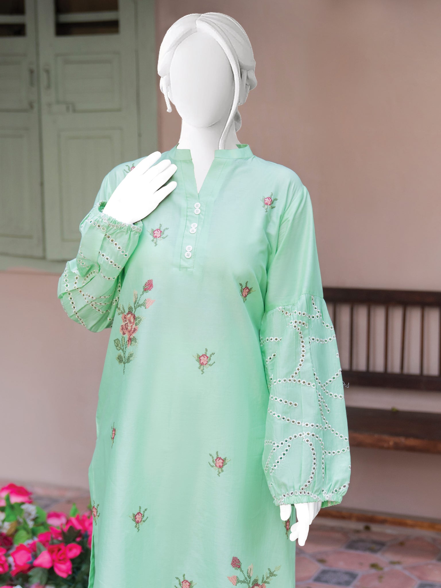 Embroidered Lawn 2PC Stitched