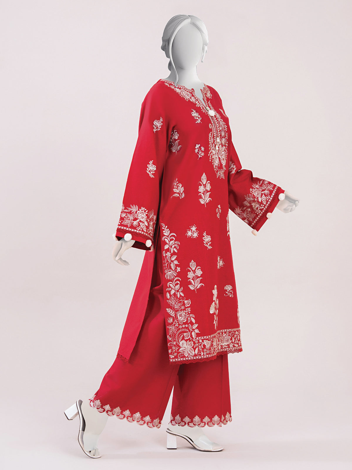 Embroidered Khaddar | Stitched