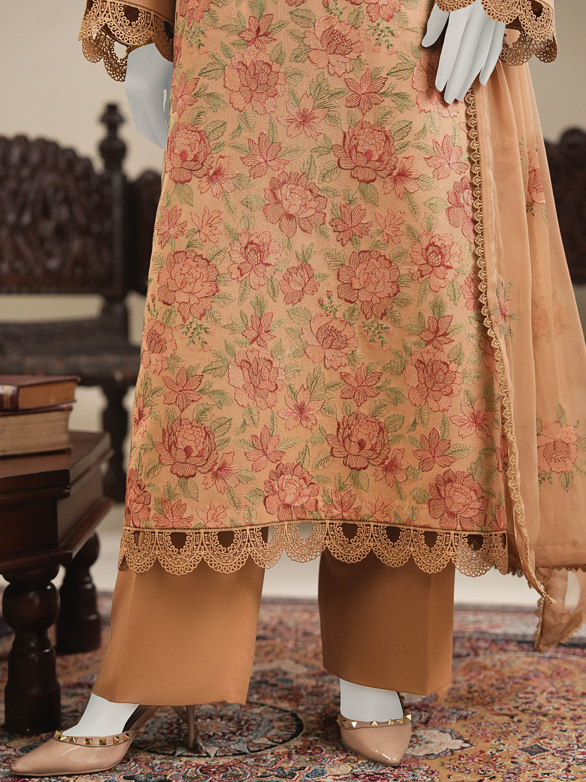 Embroidered Karandi